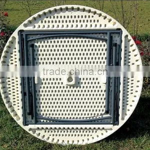 Outdoor Round Plastic Folding Table thumbnail-2