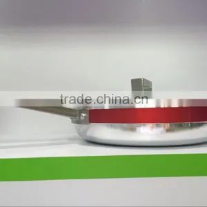 Red Aluminum Non-stick Press Cookware Set Fry Egg Pizza Pan Stock Cooking Pasta Noodle Soup Pot Sauce Pan Cookware Set thumbnail-4
