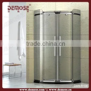 Corner Black Glass Shower Cabin Shower Sliding Doors thumbnail-1