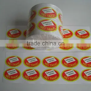 High Quality Custom Self Adhesive Label Pvc Stickers Die Cut Circle Stickers Made in China thumbnail-1