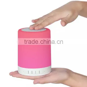 2016 Active Portable Touch Sensor Wireless Bluetooth Speaker With Led Color Light thumbnail-2