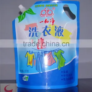 Liquid Stand up Pouch With Diecut for Laundry Detergent and Shampoo thumbnail-2