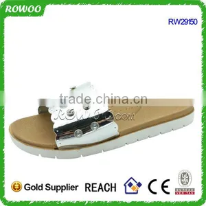 Ladies Beautiful Slippers Sandals PVC Sandal With Diamond thumbnail-1
