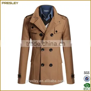 Elegant Men Button Fancy Quality Long Coat Wholesale Men Coats/jacket thumbnail-1