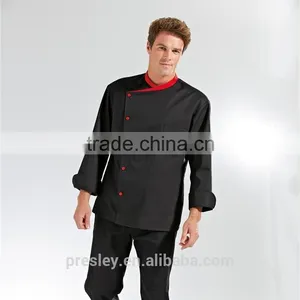 Chef Coat Uniform Oil Resistance Knotted Cloth Buttons 100% Cotton Cook Uniform thumbnail-2