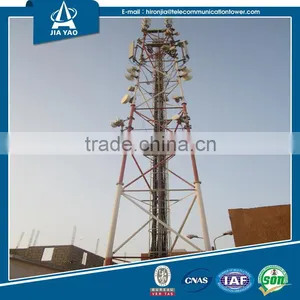 3 Legs Easily Installed Tubular Microwave Antenna Tower thumbnail-1