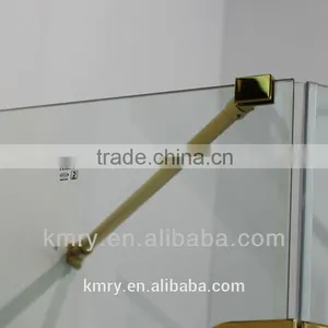 304 Stainless Steel Golden Chrome Luxury Square Hinge Glass Shower Screens&Bath Shower Screens Glass(KD3301) thumbnail-2