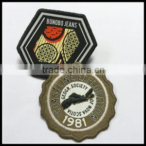 Brand Woven Badges, Hot Sales Woven Patches, Any Pantone Colors thumbnail-1