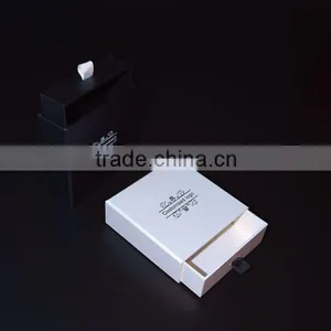 Fashion Customized Cardboard Matte Black Gift Jewelry Box thumbnail-2