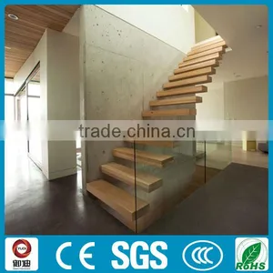 Invisible Single Stringer Stair for Floating Wood Staircase thumbnail-1