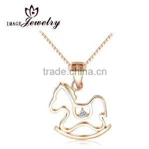Horse Shape Pendant,925 Silver Jewelry Charm Pendant thumbnail-1