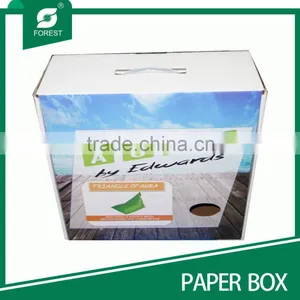 TRIANGLE GIFT PACKING BOX WITH HANDLE thumbnail-4