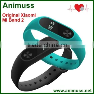 2016 New Premium OLED Screen Original Xiaomi Mi Band 2 Smart Wristband Heart Rate Fitness Bracelet Support Whatsapp Facebook Quality Choice thumbnail-1