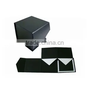 High Quality Cardboard Rigid Paper Magnetic Folding Storage Gift Box With Ribbon thumbnail-6