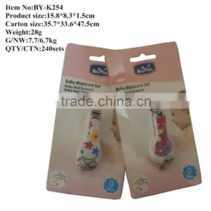 Baby Nail Clipper Coating Manicure Set in the Folded Double Blister Card thumbnail-2