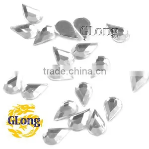 5*8mm Water Drop 3D Shape Acrylic Flat Back Mix Color Rhinestone Crystal For Stylish Bag Garment Shoes #GY015-8P(Mix-s) thumbnail-2