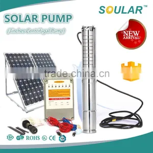 4inch Submersible Solar Pump (6.5cbm/hr-98m-1 Kw) Quality Choice thumbnail-1