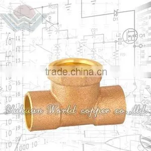 Casting Brass Pipe Fitting Of Tee Female thumbnail-2