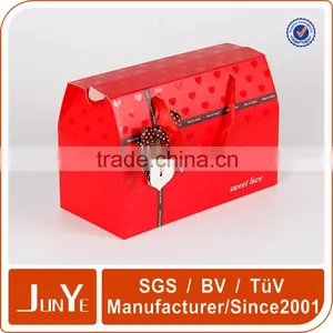 Fancy Shape Printed Color Shopping Gift Paper Bags thumbnail-1