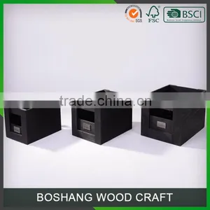 Black Storage Box Wholesale Gift Box Wooden Jewellery Box thumbnail-2