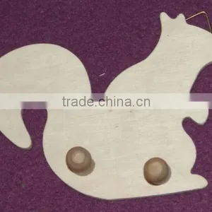 New Hot Sale Squirrel Shape Wooden Wall Hook thumbnail-1