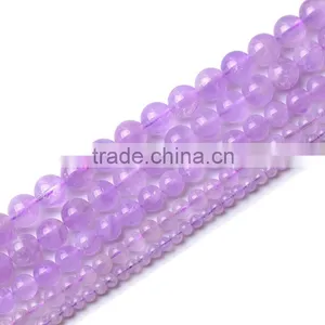 Factory Wholesale Natural Lavender Amethyst Beads Semi Handmade Beaded Jewelry Crystal Violet DIY thumbnail-2