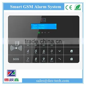 GSM+PSTN Dual Network Alarm System DZX-100-02, RFID Tag, Touch Panel, CE&ROHS Quality Choice thumbnail-1