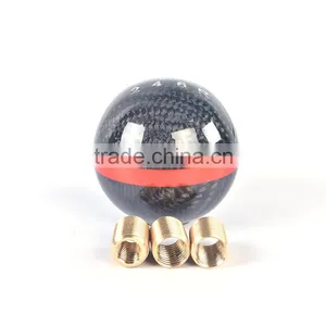 Car Real Carbon Fiber Gear Shift Knob Ball thumbnail-3