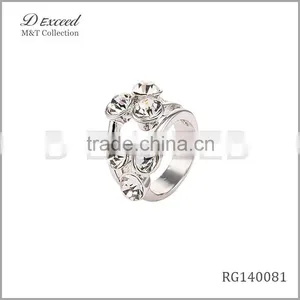 Fashion Diamond Wedding Ring Wholesale From Yiwu Market thumbnail-1
