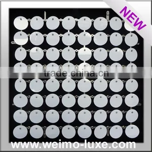 2016 New Patent White Disc Sequins With Clear Grid For Event/Show/Stage Backdrop Decoration thumbnail-1
