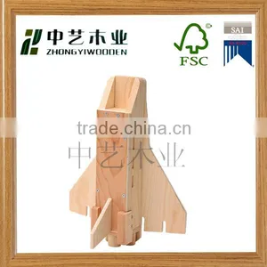 Made in China Cheap OEM Eco-friendly Handmade Educational Wooden Airplane Toys thumbnail-4