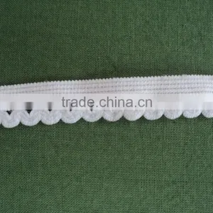 Nylon Elastic Lace in White Color / 100% Nylon Fabric Lace / Elastic Lace thumbnail-4