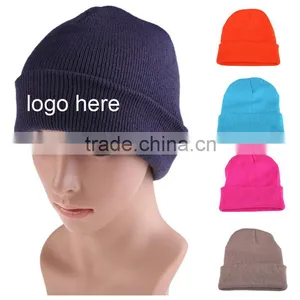 Fashion Oversized Cheap Hand Made Knitted Beanie For Wholesale thumbnail-3