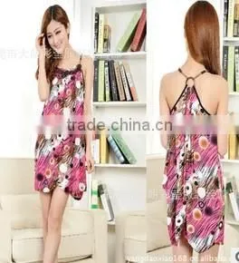 Women Casual One Piece Dress in Floral Print thumbnail-1