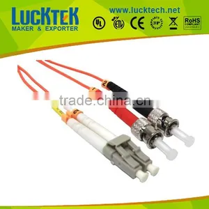 LC to ST Multimode Fiber Jumper, Duplex, 50/125, OM2 thumbnail-1