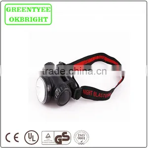 High Power Portable Weatherproof ABS Rechargeable Creee Led Headlamp With Adjustable and Elastic Nylon Headband thumbnail-1