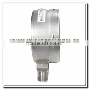 High Quality 4 Inch All Stainless Steel Oil Filled Manometer thumbnail-3