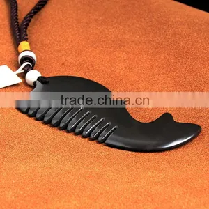 Black Nephrite Comb thumbnail-1