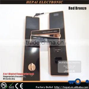 Automatical Locking Glass Door Fingerprint Lock thumbnail-1