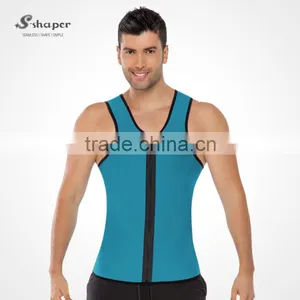S-SHAPER Men`s Ultra Sweat Vest Reversible Sports Sweat Workout Vest Belly Control For Men Gym Sweat Enhancing Waistband thumbnail-2