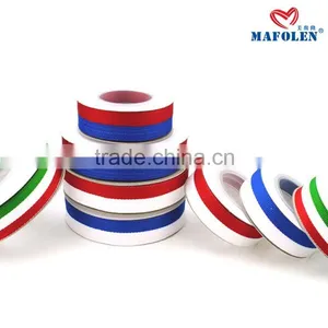 High Quality Custom Color Stripe Grosgrain Sports Ribbon thumbnail-1