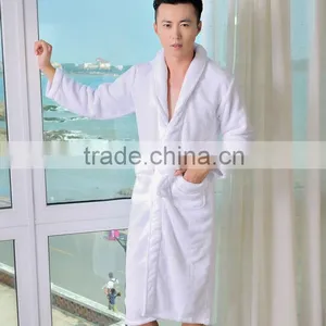 Top Quality Coral Fleece Comfortable Long Hotel Robe for Man thumbnail-1