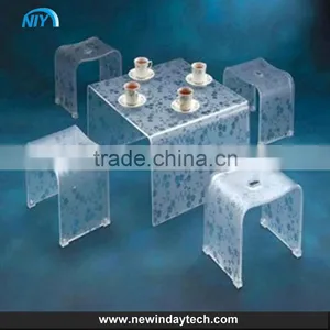 OEM Customized Acrylic Dining Chair Transparent Acrylic Table Chair High Quingity Acrylic Furniture Table Chair thumbnail-1