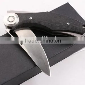 OEM Titanium Alloy and G10 Handle Material Knife With Black Gift Box thumbnail-5