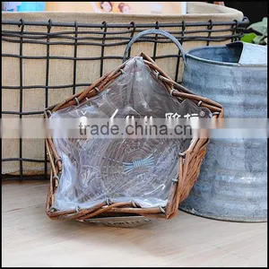 Star Shape Unpeeled Willow Basket Set thumbnail-4
