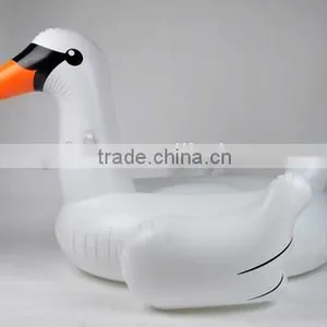 2016 Hot Sale White Pvc Inflatable Floating Flamingo Animal Rider , Water Pool Float thumbnail-1
