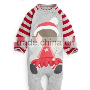 2 Pcs Cheap Cute Christmas Infant Coverall With Hat thumbnail-3