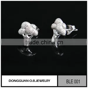 Cheap Price Sterling Silver 18K Gold Plated Stud Earring Designs thumbnail-4