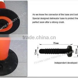 Unbreakable EVA Warning Post for Traffic Safety With Super Bright Reflective thumbnail-6