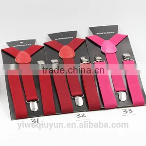 Wholesale Children Braces Boys Y-back Adjustable Suspender Girls Clip-on Kids Suspender Boys Belts Straps 40 Colors 2.5X85CM thumbnail-4